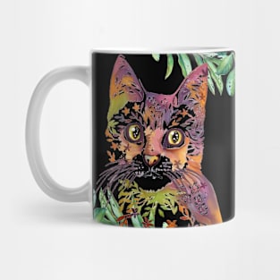 Floral Cat Mug